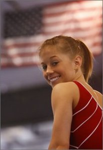 Shawn Johnson is back in the gym